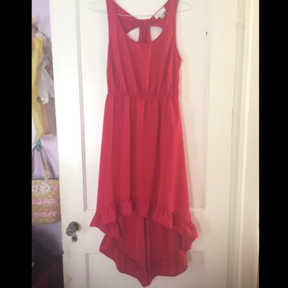NBW XL Forever 21 Plus Red High Low Dress