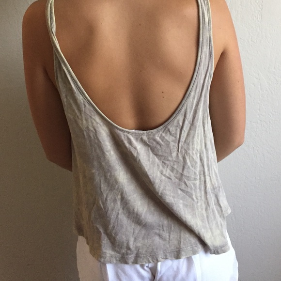Low back greenish tank top