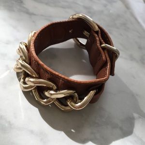 Vegan leather cuff bracelet
