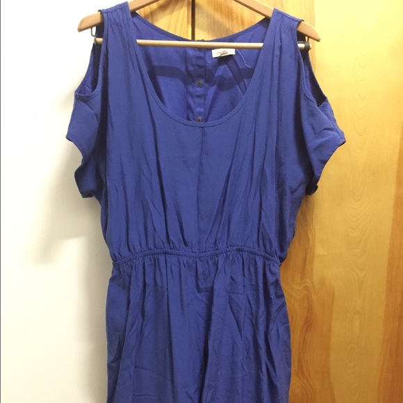 Silence + Noise | Cutout Dress | Blue & Black | L