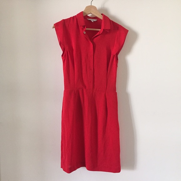 Adorable red collared dress from & Other Stories
