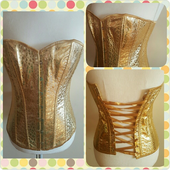 Gold corset