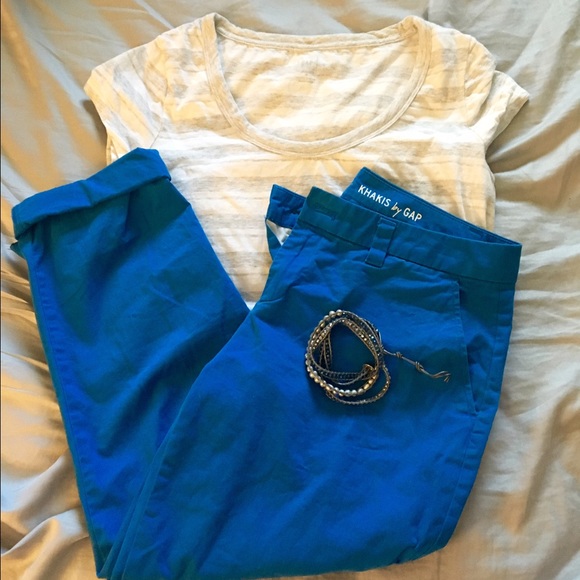 GAP blue khakis