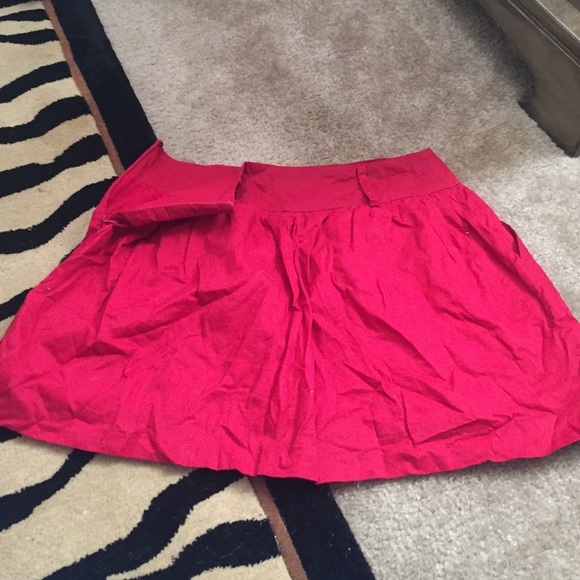 F21 red skater skirt size M - Picture 4 of 4