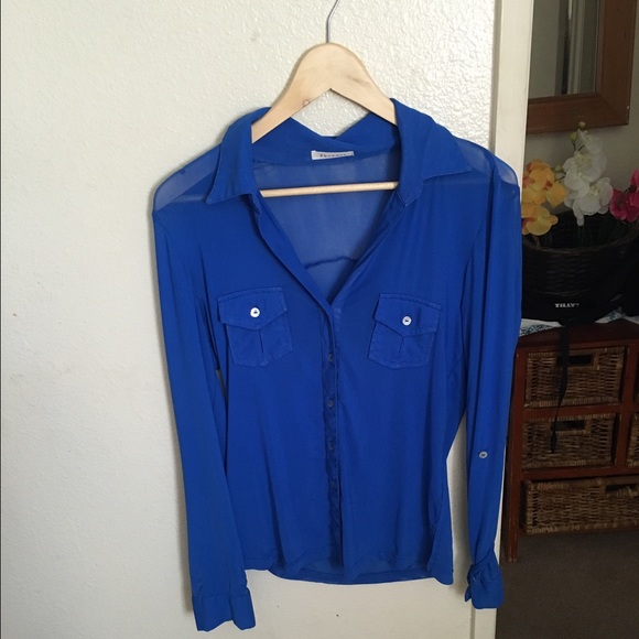 Royal Blue Blouse