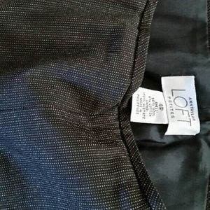 Loft pin striped wool suit pants