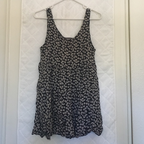 Black and white flower dress