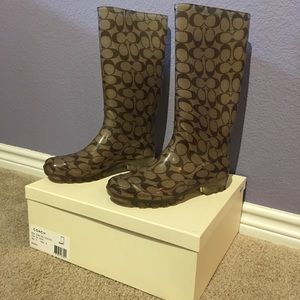 Coach rain boots