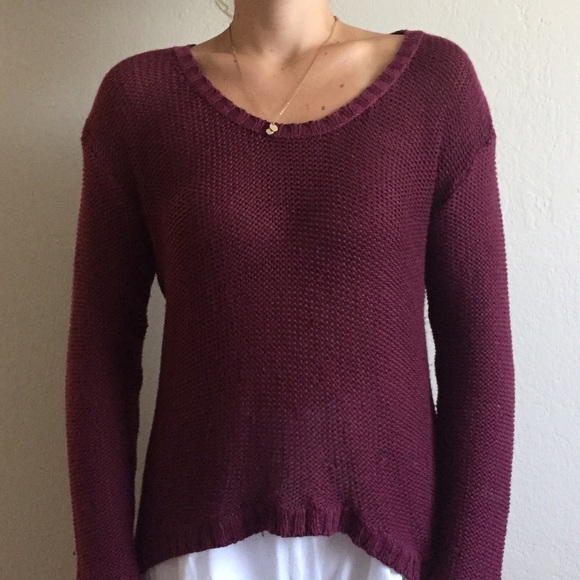 Maroon sweater