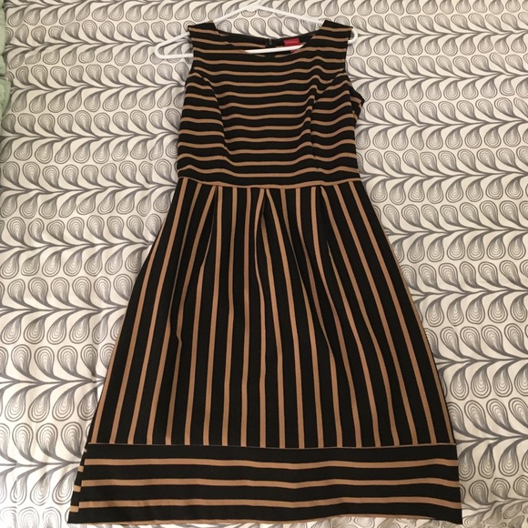 Black and Tan striped dress