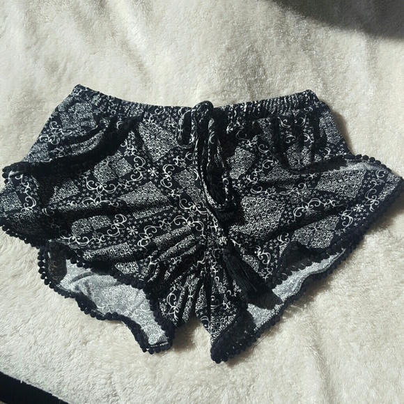 Black & white shorts