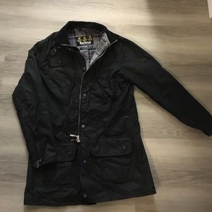 Black jacket from Barbour