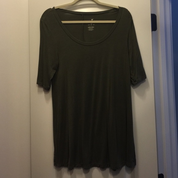 Army green American Eagle tunic