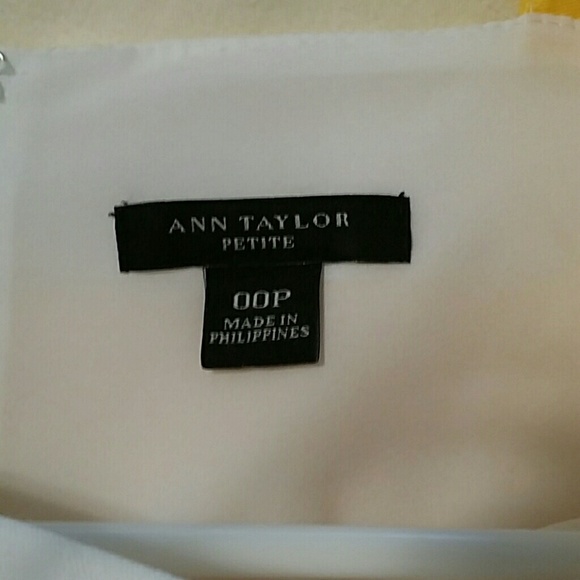 Ann Taylor yellow and white striped sun dress 00P - Picture 4 of 4