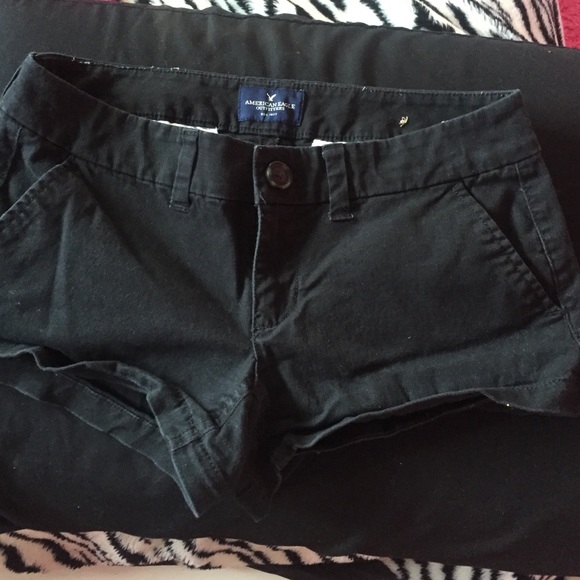 black jeans shorts