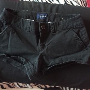 black jeans shorts