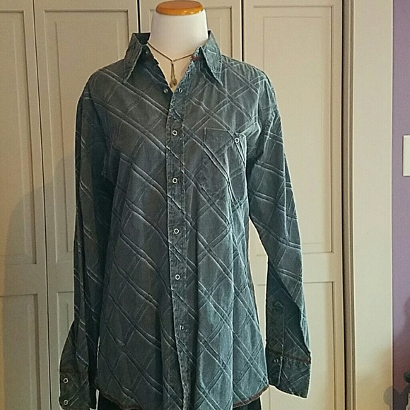 Cool Textured Denim Shirt