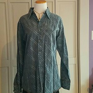 Cool Textured Denim Shirt