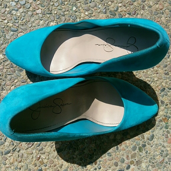 Aqua Jessica Simpson pumps - Picture 2 of 3