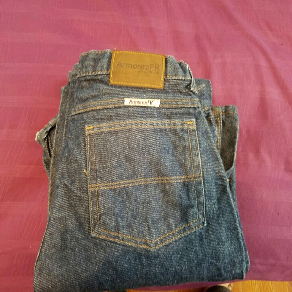 Fire resistant mens jeans