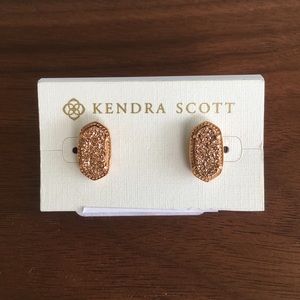 NEW Kendra Scott Rose Gold Drusy Earrings $65