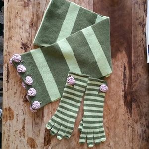 Adorable Matching Scarf and Gloves