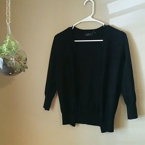 Black 3/4 Sleeve Cardigan