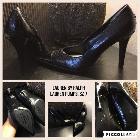 Lauren by Ralph Lauren pointed toe black pumps