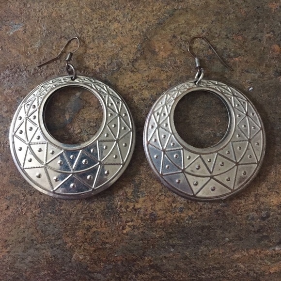 Large Silver Earrings