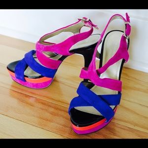 Marco Santi Suede Colorful Heels!