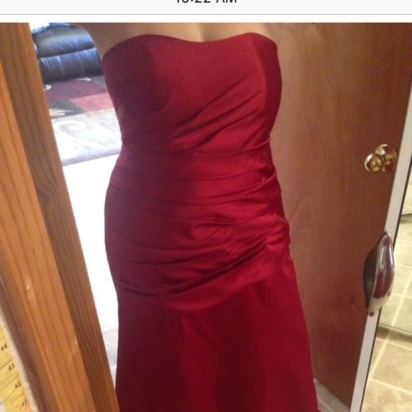 Apple Red prom dress