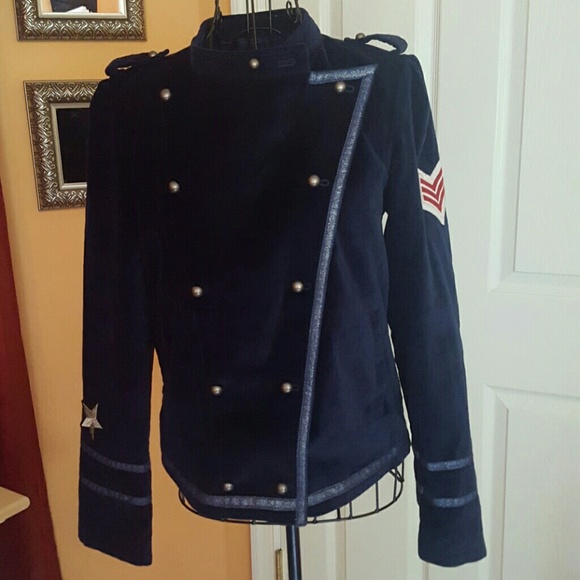 Renee` Ehrlich Kalfus Jackets & Blazers - Dark blue military style jacket
