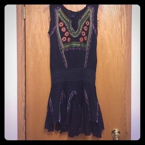 Embroidered boho type dress
