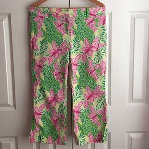 Lilly Pulitzer Butterfly print Capri