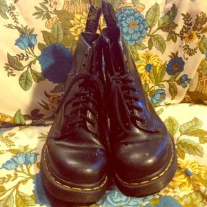 Doc Martens 8 hole Black Combat Boots