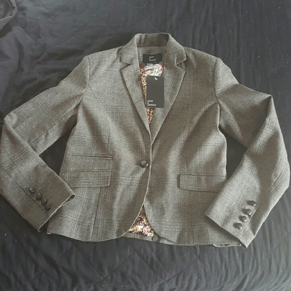 Jules & Leopold plaid blazer