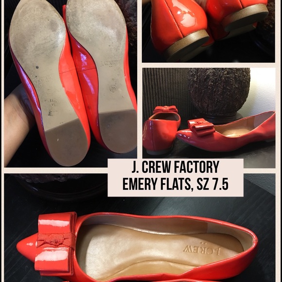 J. Crew factory patent pointed toe flats