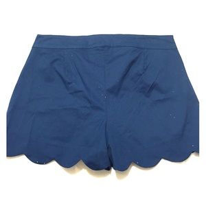 Adorable Scalloped Navy Shorts