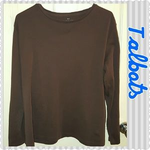 Talbots long sleeve cotton knit top