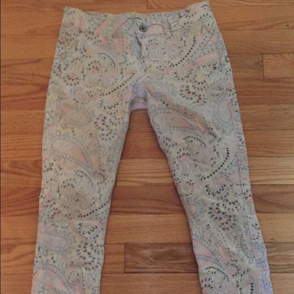 Abercrombie kids paisley skinny pants