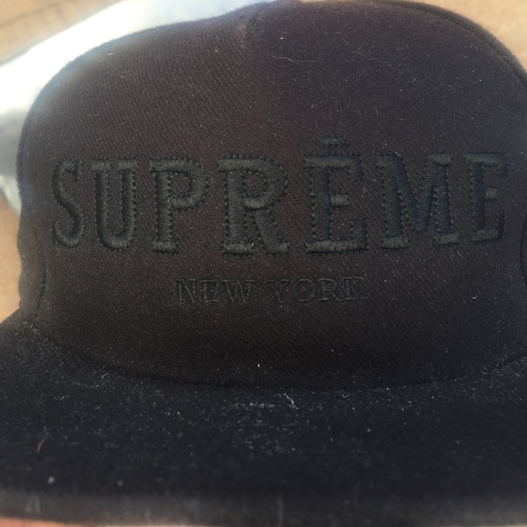 Black Supreme hat