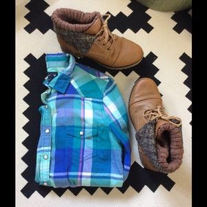 AEO Western Boyfriend Shirt