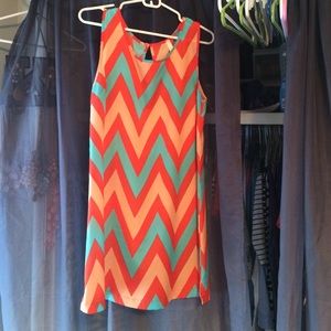 Chevron shift dress
