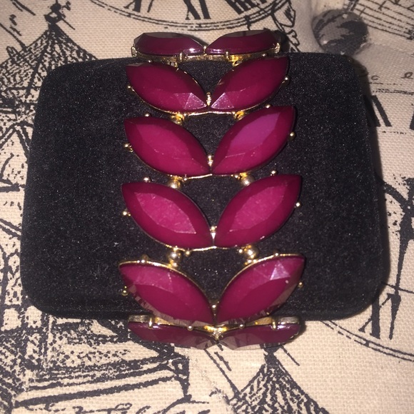 Ruby Rhinestone Bracelet - Picture 2 of 2