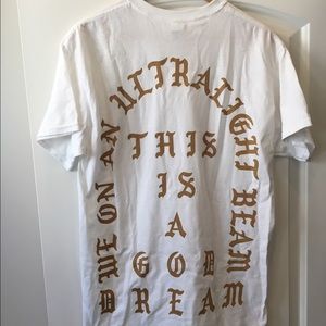 AUTHENTIC Kanye West "Ultralight Beam" white tee