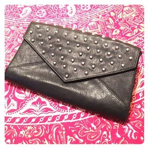 large, black clutch