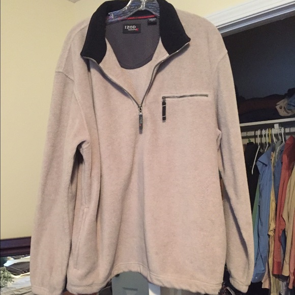 Men's pull over, half zip sweater
