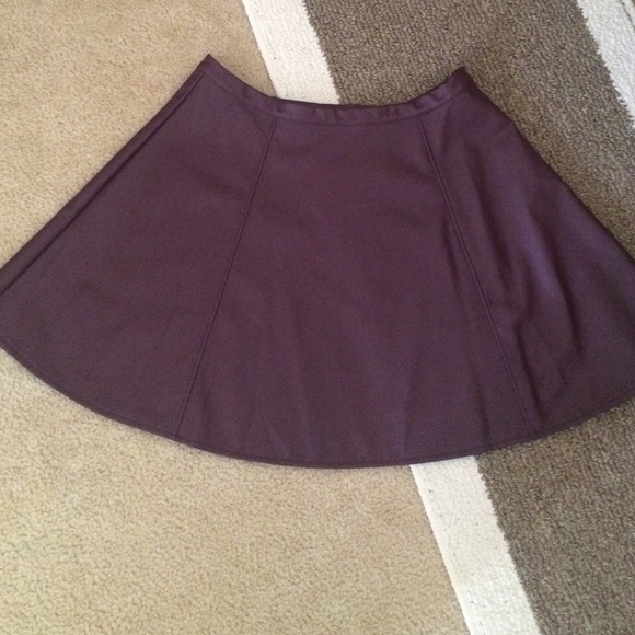Pleather plum skirt