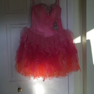 Strapless homecoming dress!