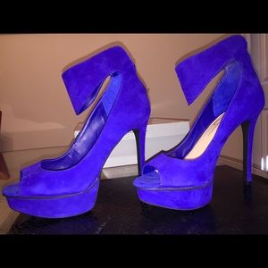 Jessica Simpson Symphony Blue Suede Heels
